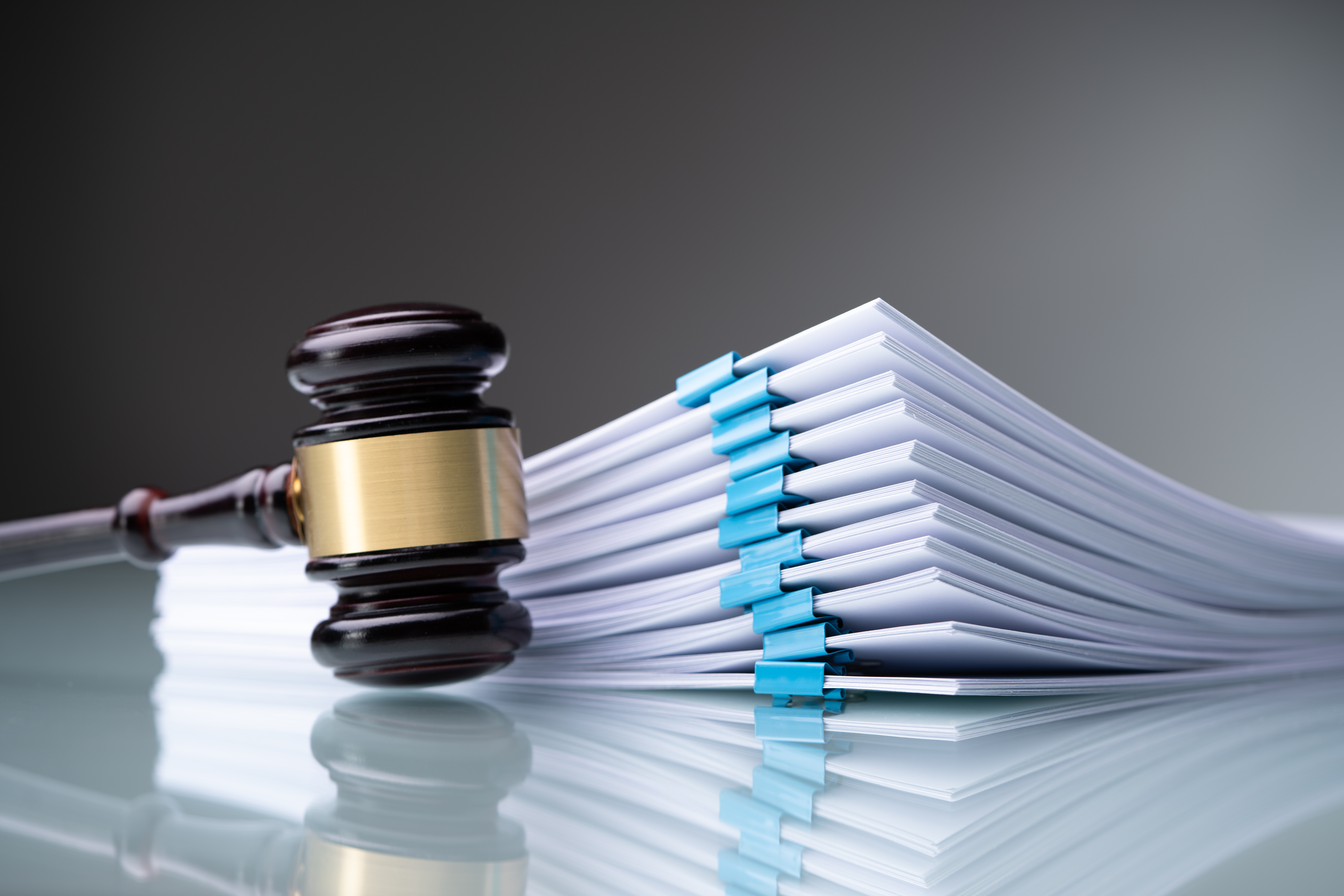 Piles,Judicial,Court,Files,And,Judge,Gavel